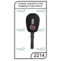 Chave Gaveta Fiat Preta Oco Pantografica - 2214